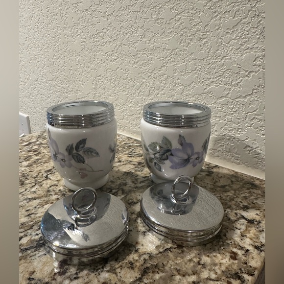 2 Egg coddlers royal worcester porcelain - Picture 2 of 5